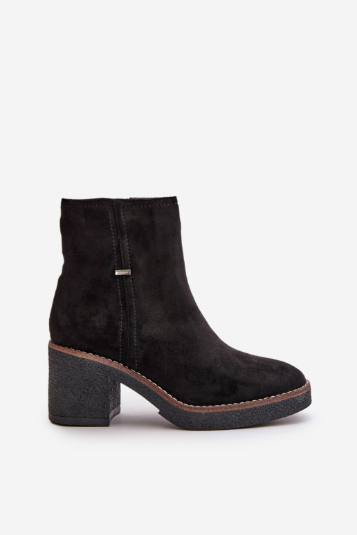 Sieviešu puszābaki Eko zamšādaoIne melnas krāsas Arkesia