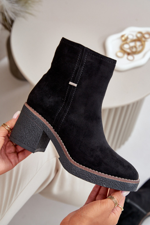 Sieviešu puszābaki Eko zamšādaoIne melnas krāsas Arkesia