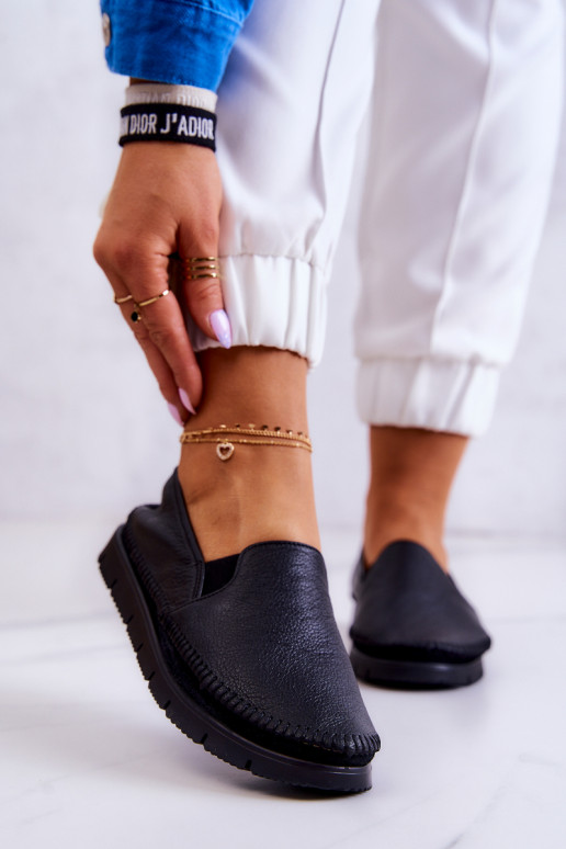 Slip-on modeļa puszābaki  melnas krāsas Slip-on modeļa puszābaki  melnas krāsas