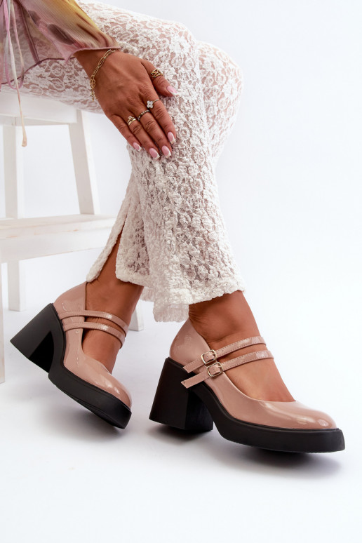 Kurpes plats papēdis Laque smilšu...