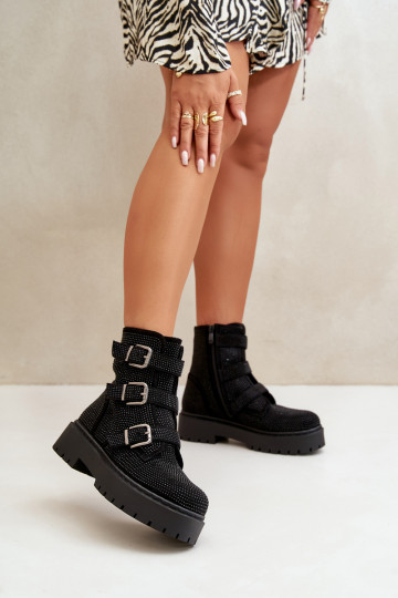 siltināti Sieviešu puszābaki Ar Dekorāciju melnas krāsas Ciascia 2