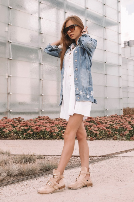 Lu Boo smilšu krāsas Zamšādas kurpes Rock Girl Lu Boo smilšu krāsas Zamšādas kurpes Rock Girl