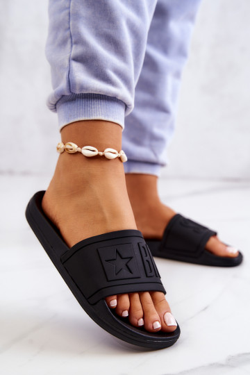 sieviešu čības Big Star melnas krāsas DD274A271 2