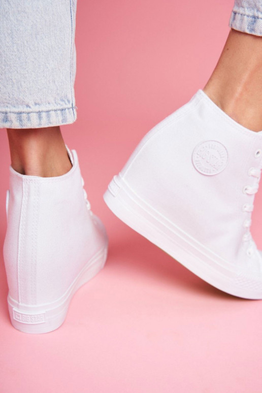 Sneakers modeļa apavi   Big Star baltas krāsas FF274A192