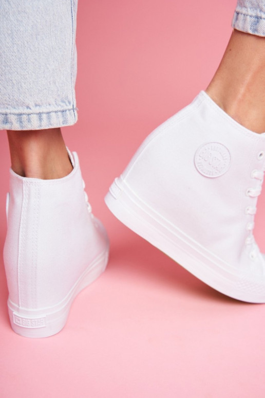 Sneakers modeļa apavi   Big Star baltas krāsas FF274A192