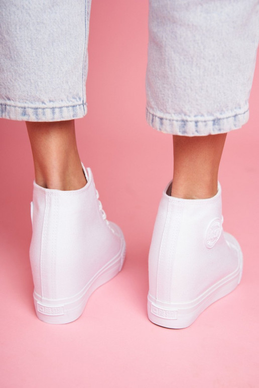 Sneakers modeļa apavi   Big Star baltas krāsas FF274A192