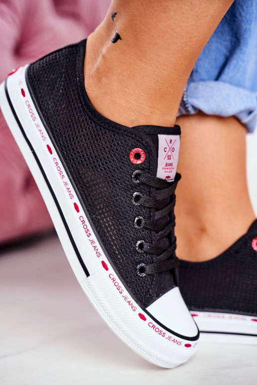 sieviešu puszābaki Cross Jeans melnas krāsas  FF2R4015C sieviešu puszābaki Cross Jeans melnas krāsas  FF2R4015C