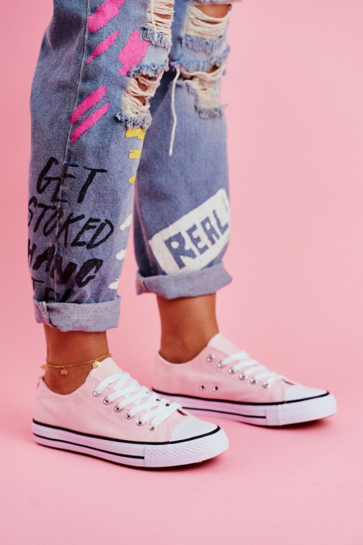 Klasiska modeļa brīvā laika apavi Rozā krāsas Klasiska modeļa brīvā laika apavi Rozā krāsas