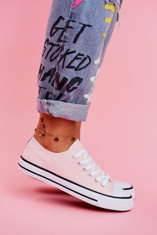 Klasiska modeļa brīvā laika apavi Rozā krāsas Klasiska modeļa brīvā laika apavi Rozā krāsas