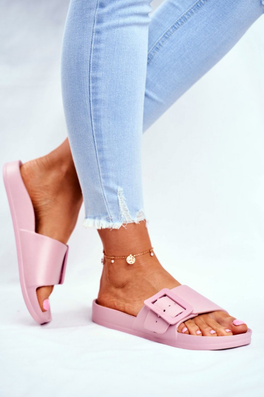 sieviešu čības Big Star ar sprādzēm Rozā krāsas FF274A387