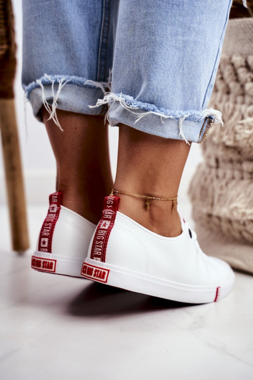 Sieviešu ikdienas apavi Big Star GG274005 Baltas-sarkanas krāsas Sieviešu ikdienas apavi Big Star GG274005 Baltas-sarkanas krāsas