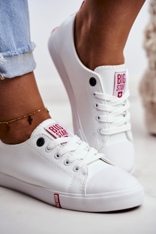 Sieviešu ikdienas apavi Big Star GG274005 Baltas-sarkanas krāsas Sieviešu ikdienas apavi Big Star GG274005 Baltas-sarkanas krāsas