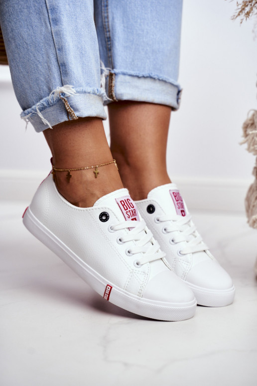 Sieviešu ikdienas apavi Big Star GG274005 Baltas-sarkanas krāsas Sieviešu ikdienas apavi Big Star GG274005 Baltas-sarkanas krāsas