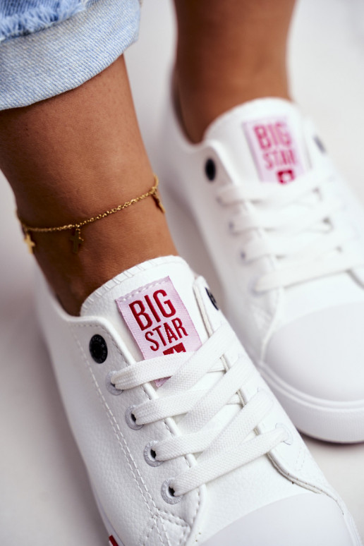 Sieviešu ikdienas apavi Big Star GG274005 Baltas-sarkanas krāsas Sieviešu ikdienas apavi Big Star GG274005 Baltas-sarkanas krāsas