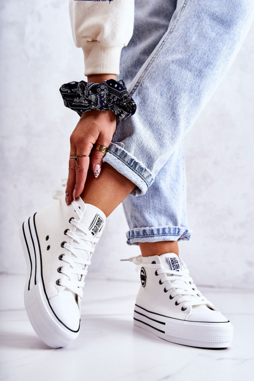 sieviešu puszābaki Big Star baltas krāsas GG274013