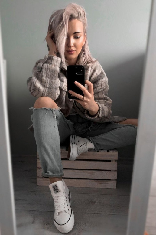 sieviešu puszābaki Big Star baltas krāsas GG274013