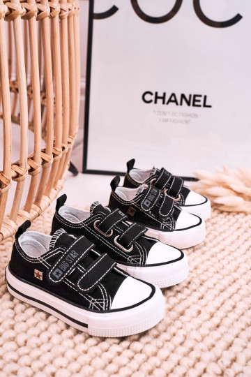 Bērnu brīvā laika apavi ar lipīgām aizdarēm BIG STAR HH374200 melnas krāsas 2