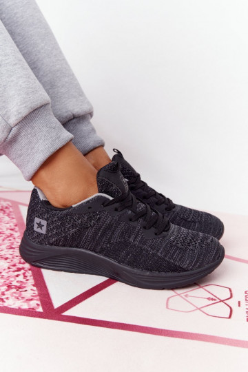 Sportiska stila apavi Comfort Foam melnas krāsas Long Distance