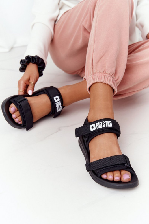 Sportiska stila sandales Big Star HH274A024 melnas krāsas Sportiska stila sandales Big Star HH274A024 melnas krāsas