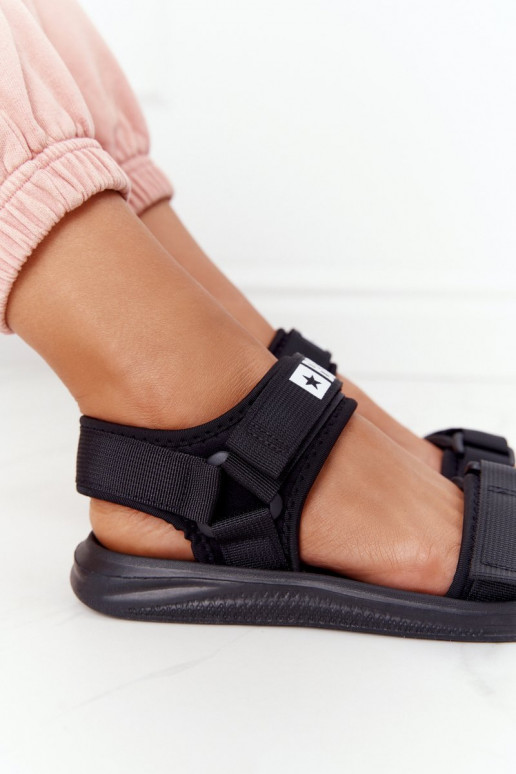 Sportiska stila sandales Big Star HH274A024 melnas krāsas Sportiska stila sandales Big Star HH274A024 melnas krāsas