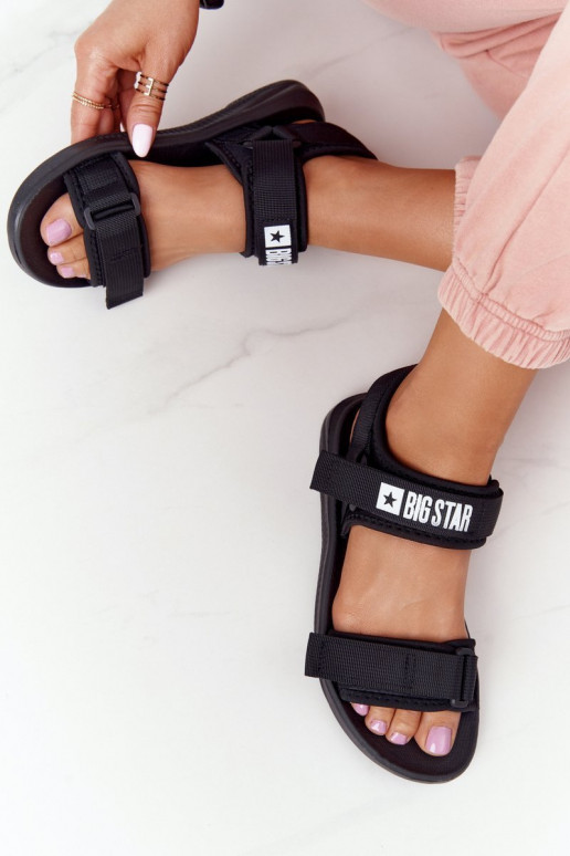 Sportiska stila sandales Big Star HH274A024 melnas krāsas Sportiska stila sandales Big Star HH274A024 melnas krāsas