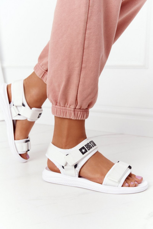 Sportiska stila sandales Big Star HH274A026 baltas krāsas Sportiska stila sandales Big Star HH274A026 baltas krāsas