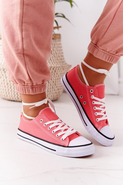 Klasiska modeļa brīvā laika apavi Koraļļu krāsas Klasiska modeļa brīvā laika apavi Koraļļu krāsas