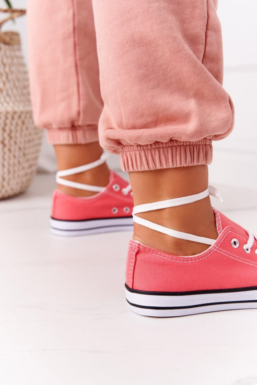 Klasiska modeļa brīvā laika apavi Koraļļu krāsas Klasiska modeļa brīvā laika apavi Koraļļu krāsas