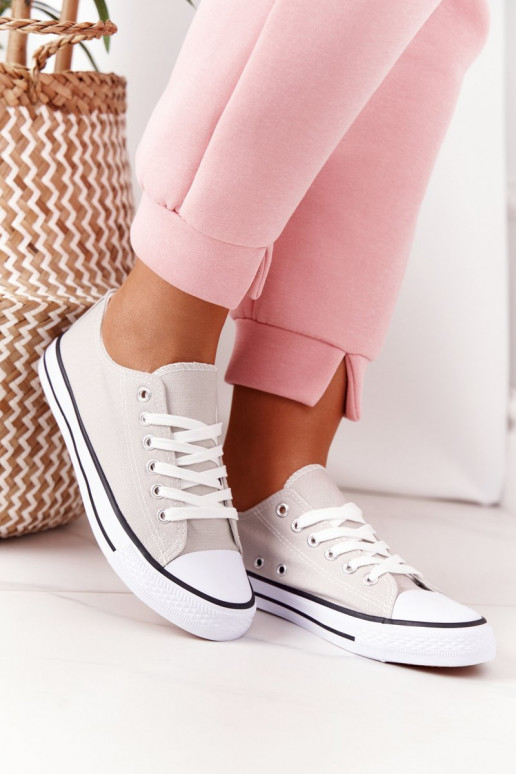 Klasiska modeļa brīvā laika apavi Pelēkas krāsas