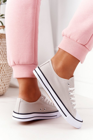 Klasiska modeļa brīvā laika apavi Pelēkas krāsas 2