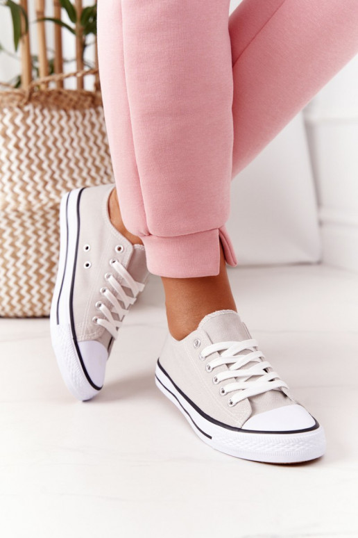 Klasiska modeļa brīvā laika apavi Pelēkas krāsas