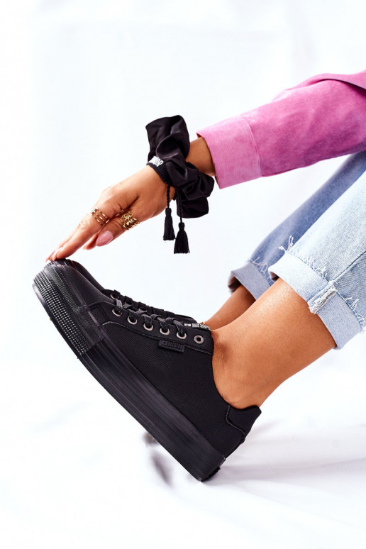 Sieviešu apavi ar platformu BIG STAR II274345 melnas krāsas