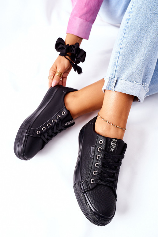 Sieviešu apavi ar platformu BIG STAR II274345 melnas krāsas