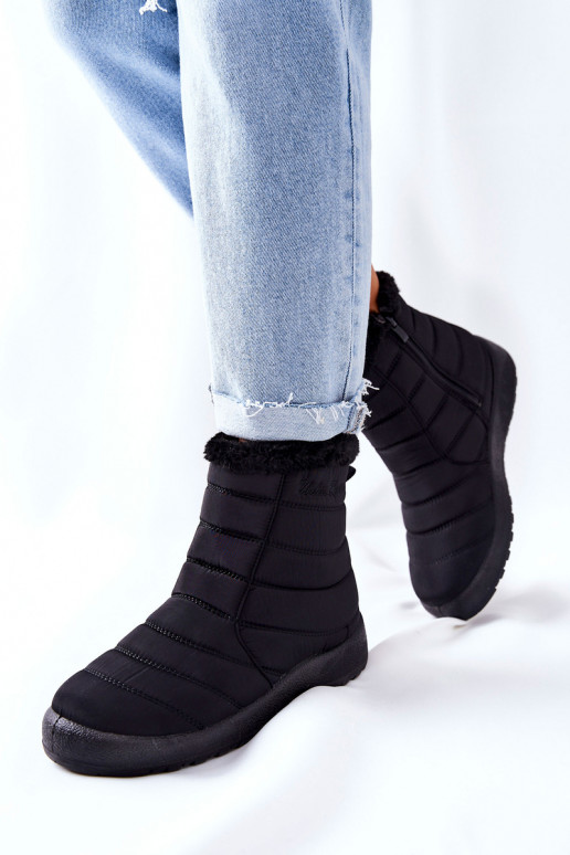 Sieviešu siltināti sniega apavi melnas krāsas Mezyss