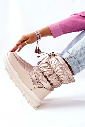 siltināti sniega apavi ar rāvējslēdzējiem Zelta krāsas Starbone