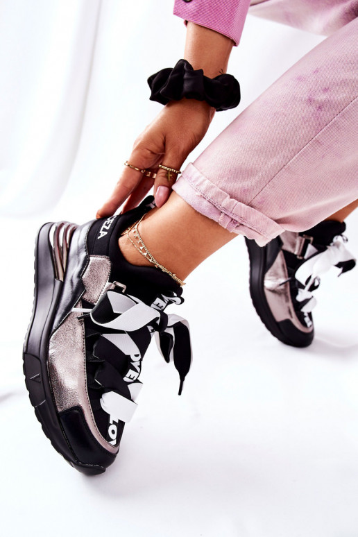 Sportiska stila apavi Sneakers modeļa apavi -Sudraba krāsas Dexla