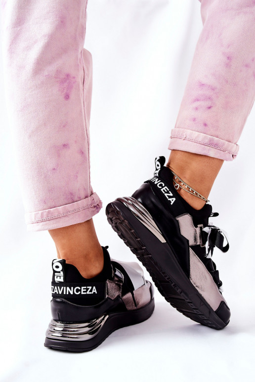 Sportiska stila apavi Sneakers modeļa apavi -Sudraba krāsas Dexla