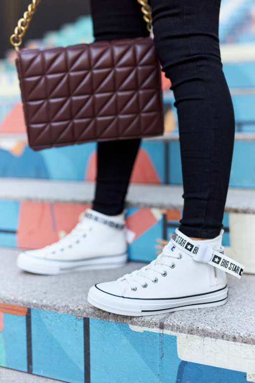 siltināti brīvā laika apavi Big Star GG274027 baltas krāsas