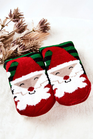 Christmas Długie Zeķes Santa Claus -Zaļas krāsas 2