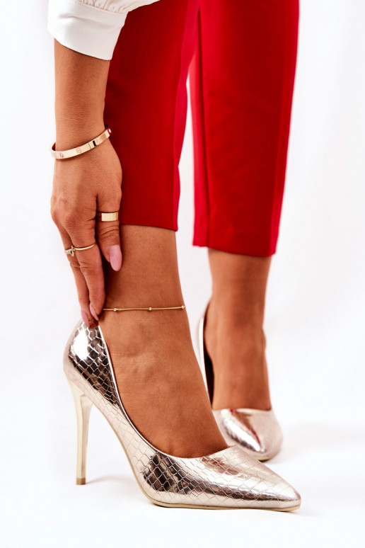 augstpapēžu kurpes  Zelta krāsas Tissoria augstpapēžu kurpes  Zelta krāsas Tissoria