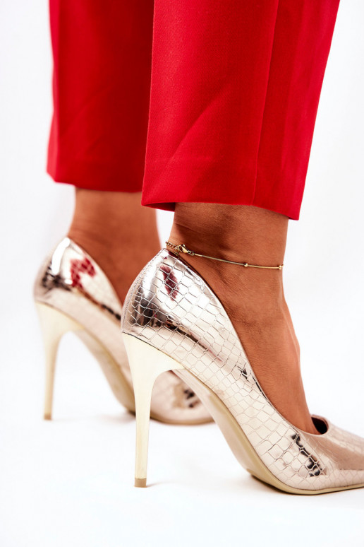 augstpapēžu kurpes  Zelta krāsas Tissoria augstpapēžu kurpes  Zelta krāsas Tissoria