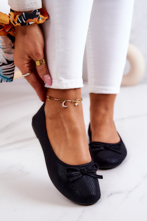 Balerīnas   Klasiska modeļa  melnas krāsas Fimme Balerīnas   Klasiska modeļa  melnas krāsas Fimme