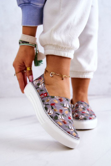 Sporta apavi Slip On Memory Foam Big Star JJ276015 Pelēkas krāsas