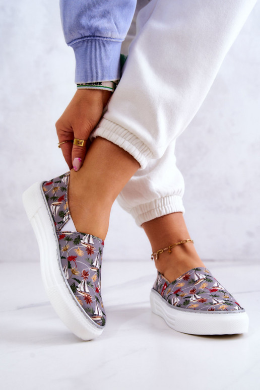 Sporta apavi Slip On Memory Foam Big Star JJ276015 Pelēkas krāsas