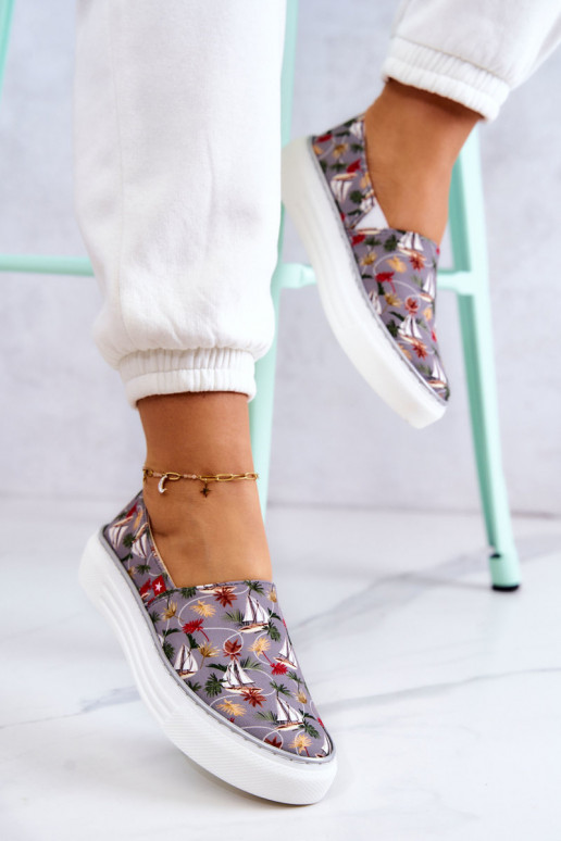 Sporta apavi Slip On Memory Foam Big Star JJ276015 Pelēkas krāsas