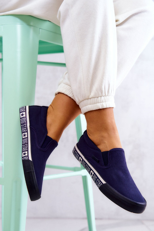 Sporta apavi Slip-on Big Star HH274011 tumši zilas krāsas Sporta apavi Slip-on Big Star HH274011 tumši zilas krāsas