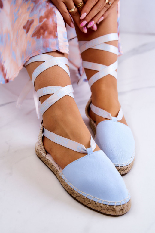 Šņorējamas espadrilles Big Star JJ274863 Zilas krāsas Šņorējamas espadrilles Big Star JJ274863 Zilas krāsas