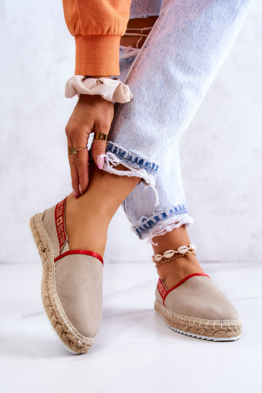 Auduma espadrilles  Big Star JJ274879 smilšu krāsas