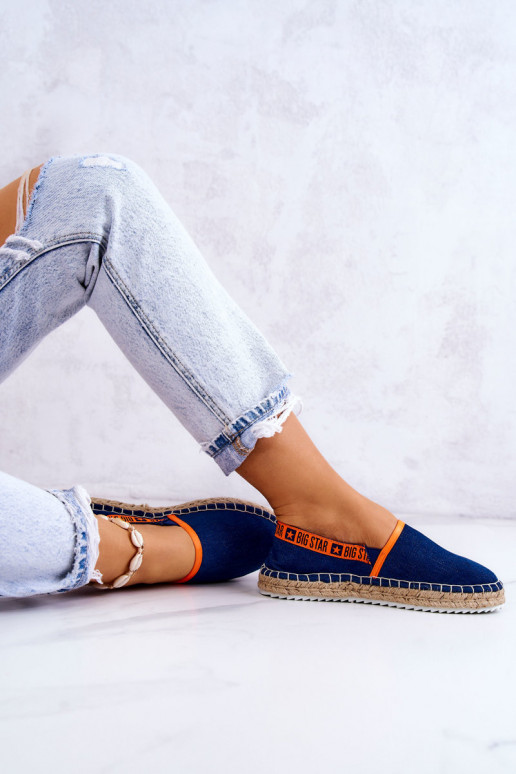 Auduma espadrilles  Big Star JJ274877 tumši zilas krāsas Auduma espadrilles  Big Star JJ274877 tumši zilas krāsas