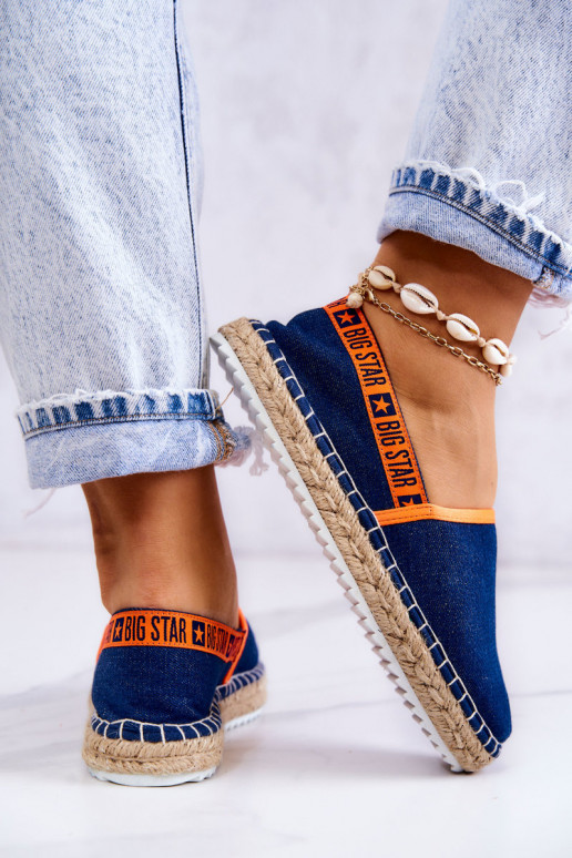 Auduma espadrilles  Big Star JJ274877 tumši zilas krāsas Auduma espadrilles  Big Star JJ274877 tumši zilas krāsas